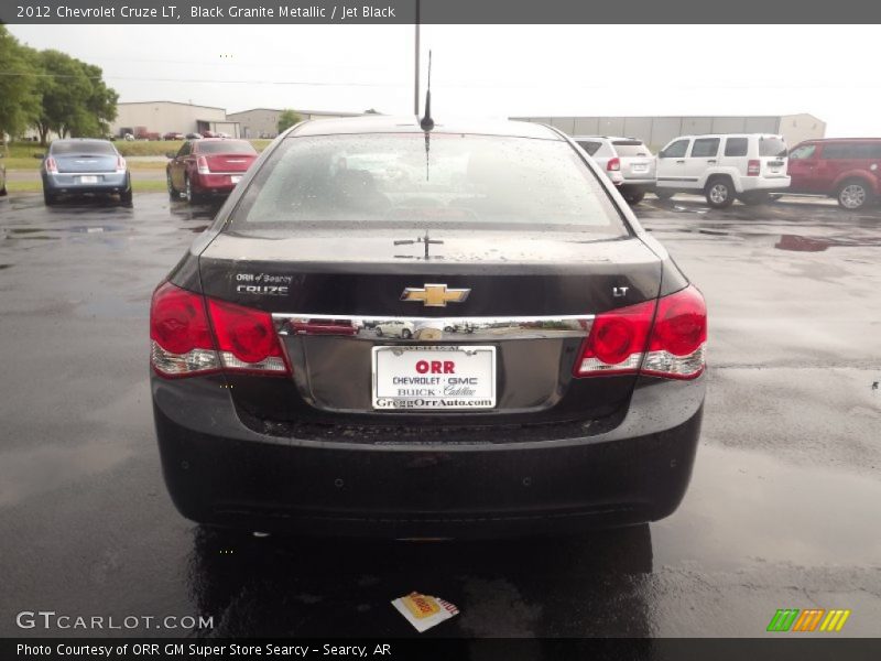 Black Granite Metallic / Jet Black 2012 Chevrolet Cruze LT