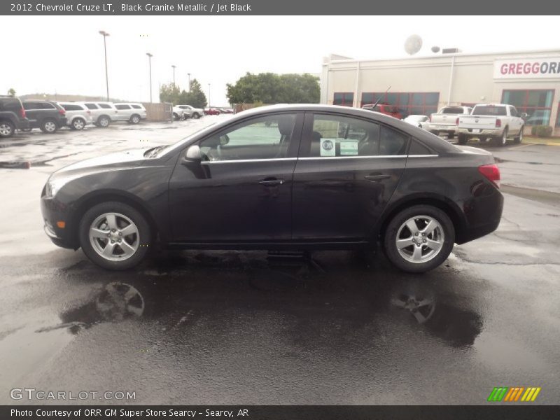 Black Granite Metallic / Jet Black 2012 Chevrolet Cruze LT