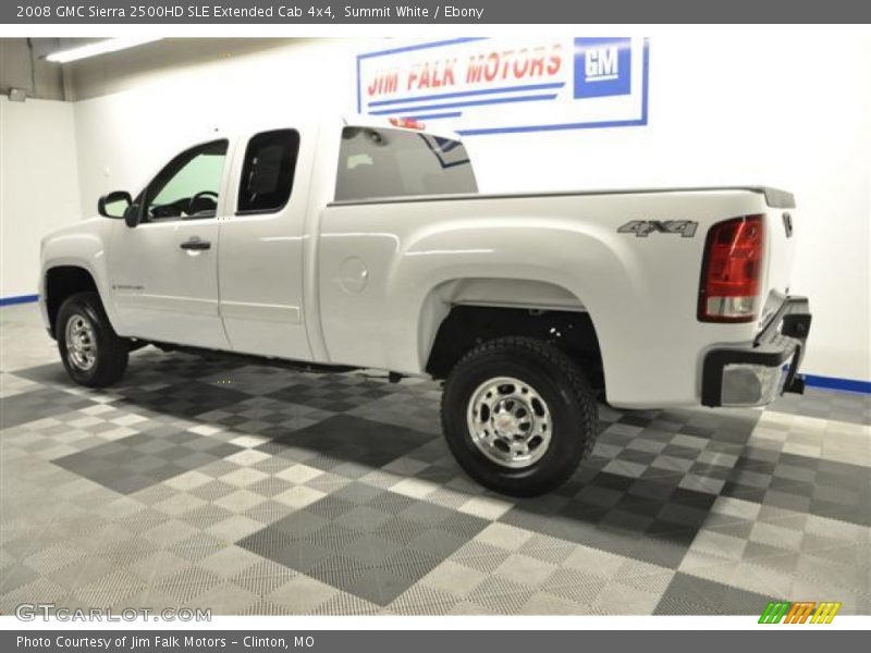 Summit White / Ebony 2008 GMC Sierra 2500HD SLE Extended Cab 4x4
