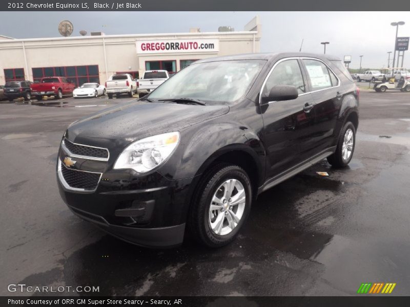 Black / Jet Black 2012 Chevrolet Equinox LS