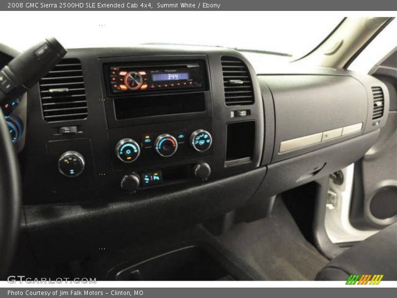 Summit White / Ebony 2008 GMC Sierra 2500HD SLE Extended Cab 4x4