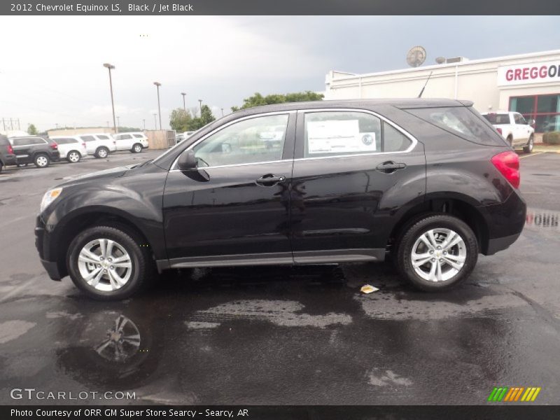 Black / Jet Black 2012 Chevrolet Equinox LS