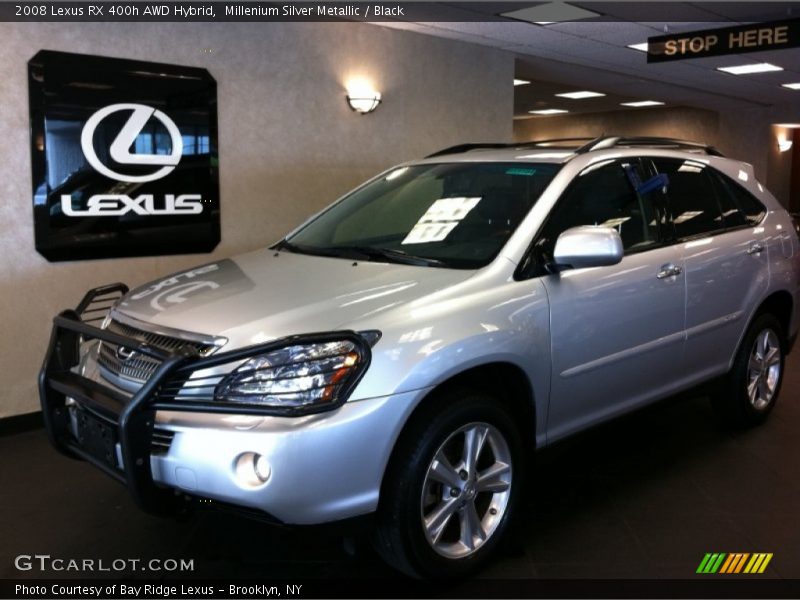 Millenium Silver Metallic / Black 2008 Lexus RX 400h AWD Hybrid