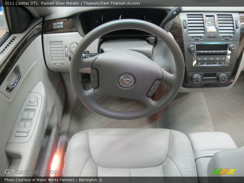 Radiant Silver Metallic / Titanium/Dark Titanium Accents 2011 Cadillac DTS