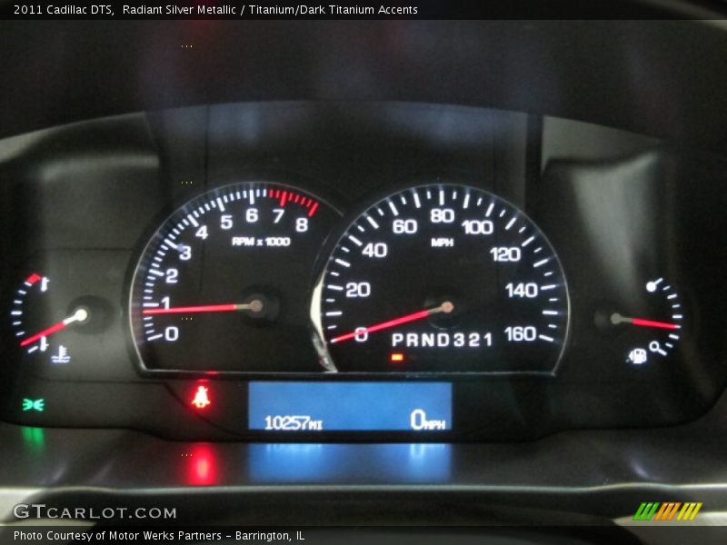 Radiant Silver Metallic / Titanium/Dark Titanium Accents 2011 Cadillac DTS