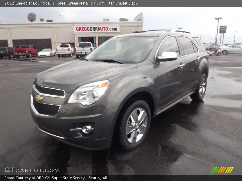 Steel Green Metallic / Light Titanium/Jet Black 2012 Chevrolet Equinox LTZ