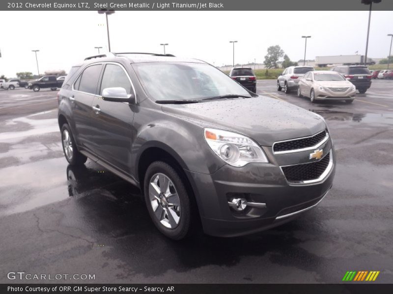 Steel Green Metallic / Light Titanium/Jet Black 2012 Chevrolet Equinox LTZ