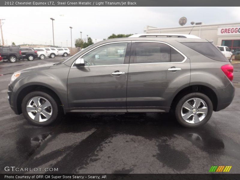 Steel Green Metallic / Light Titanium/Jet Black 2012 Chevrolet Equinox LTZ