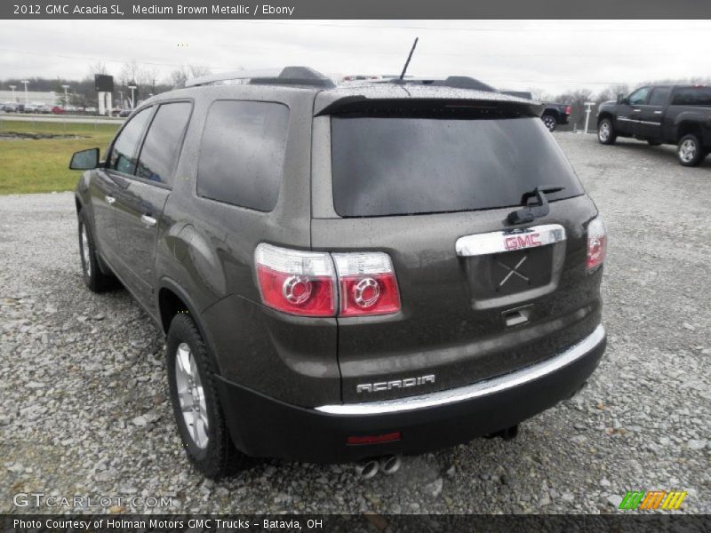 Medium Brown Metallic / Ebony 2012 GMC Acadia SL