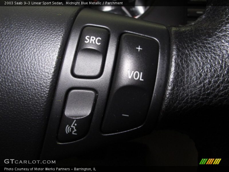 Midnight Blue Metallic / Parchment 2003 Saab 9-3 Linear Sport Sedan