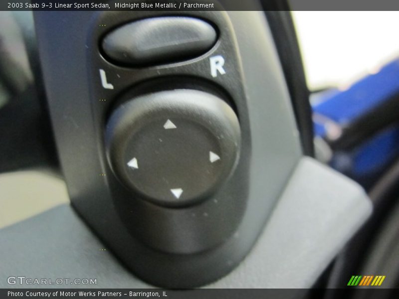 Midnight Blue Metallic / Parchment 2003 Saab 9-3 Linear Sport Sedan
