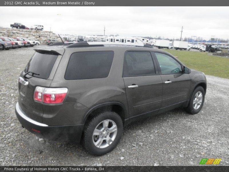 Medium Brown Metallic / Ebony 2012 GMC Acadia SL