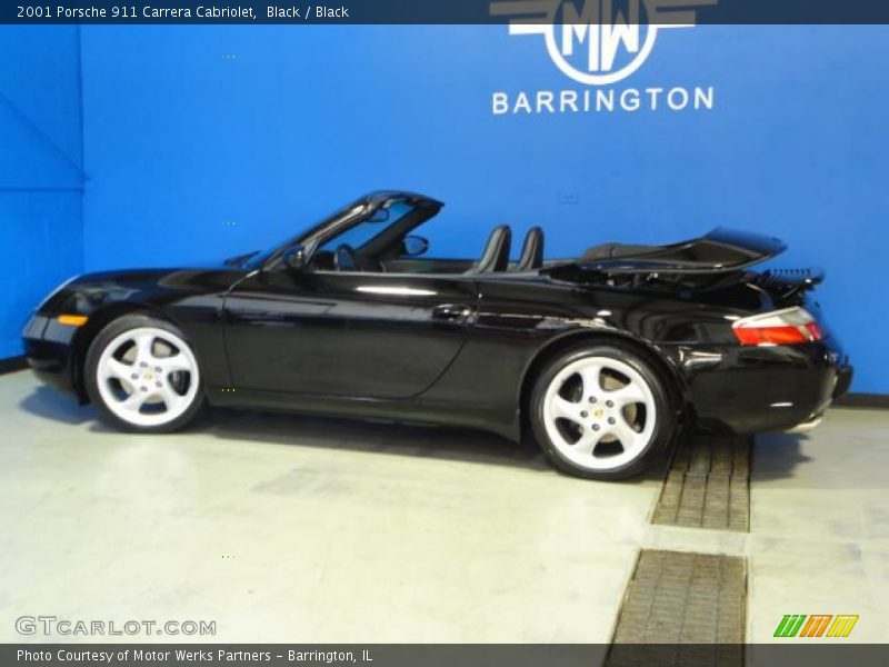Black / Black 2001 Porsche 911 Carrera Cabriolet