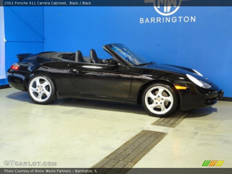 Black / Black 2001 Porsche 911 Carrera Cabriolet