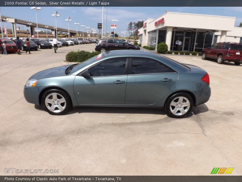 Silver Green Metallic / Light Taupe 2009 Pontiac G6 Sedan