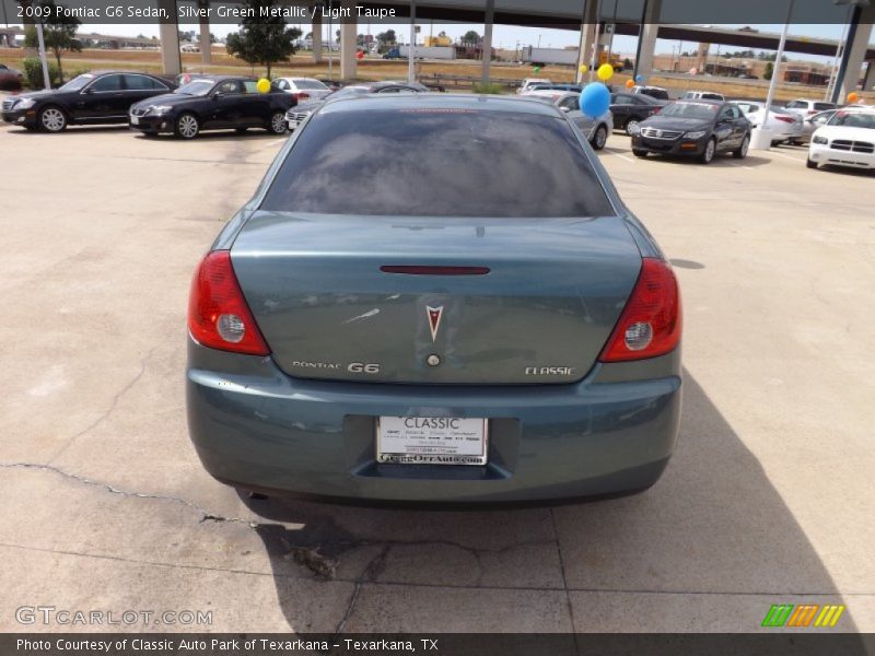 Silver Green Metallic / Light Taupe 2009 Pontiac G6 Sedan