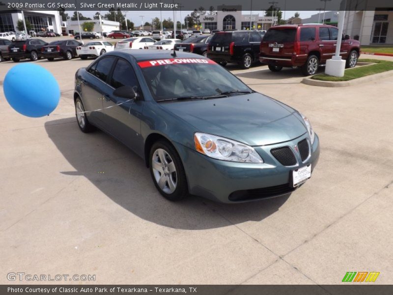 Silver Green Metallic / Light Taupe 2009 Pontiac G6 Sedan