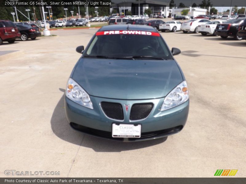 Silver Green Metallic / Light Taupe 2009 Pontiac G6 Sedan