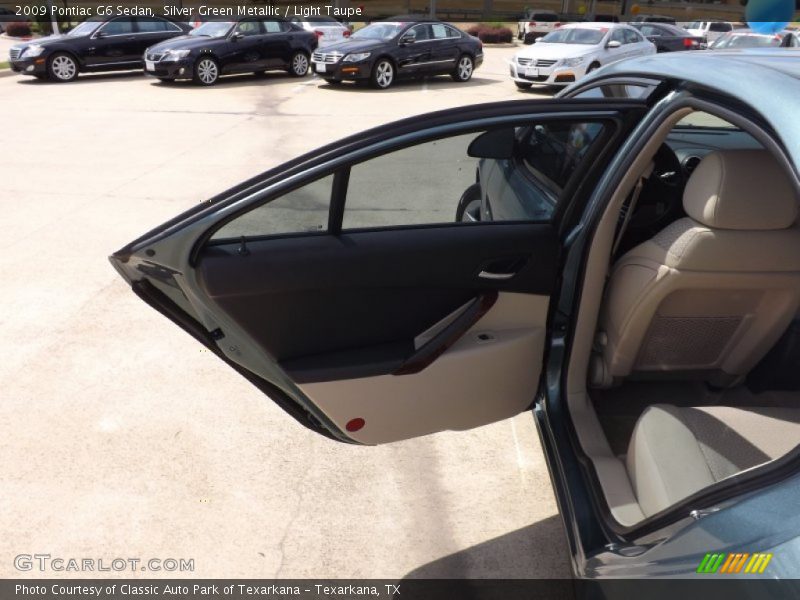 Silver Green Metallic / Light Taupe 2009 Pontiac G6 Sedan