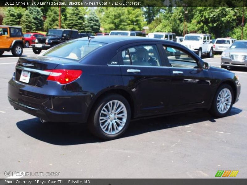 Blackberry Pearl Coat / Black/Light Frost 2012 Chrysler 200 Limited Sedan