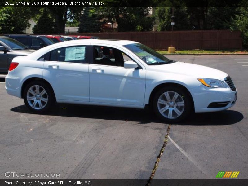 Bright White / Black 2012 Chrysler 200 Touring Sedan