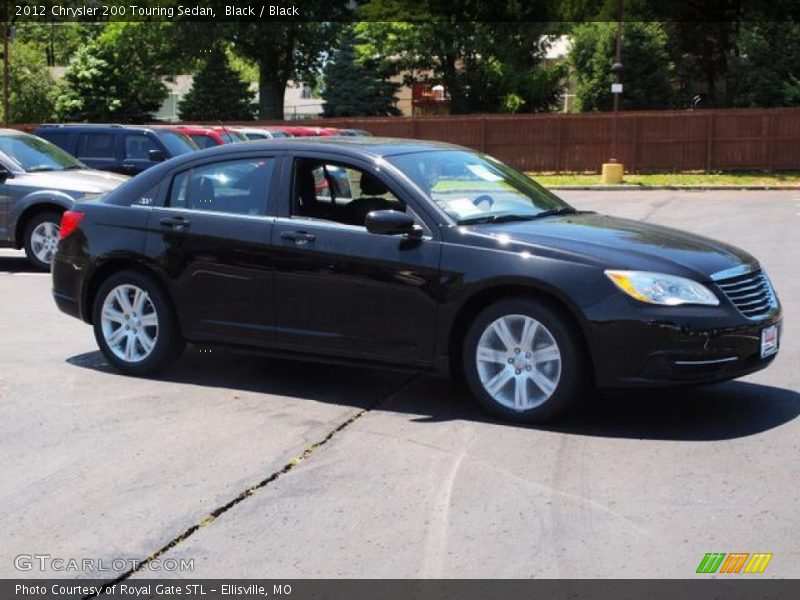 Black / Black 2012 Chrysler 200 Touring Sedan