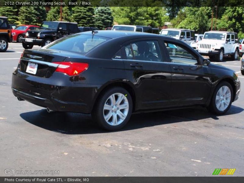 Black / Black 2012 Chrysler 200 Touring Sedan