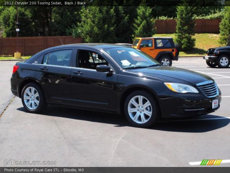Black / Black 2012 Chrysler 200 Touring Sedan