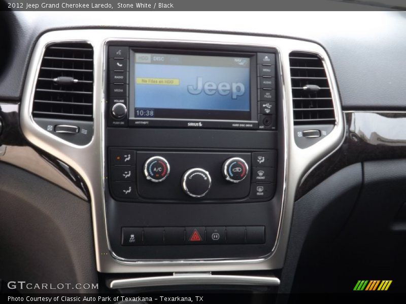 Stone White / Black 2012 Jeep Grand Cherokee Laredo