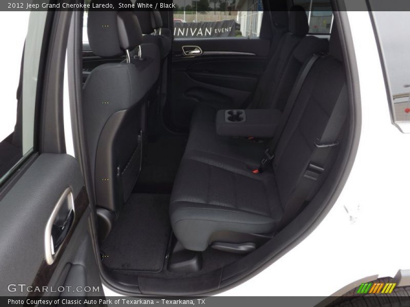 Stone White / Black 2012 Jeep Grand Cherokee Laredo