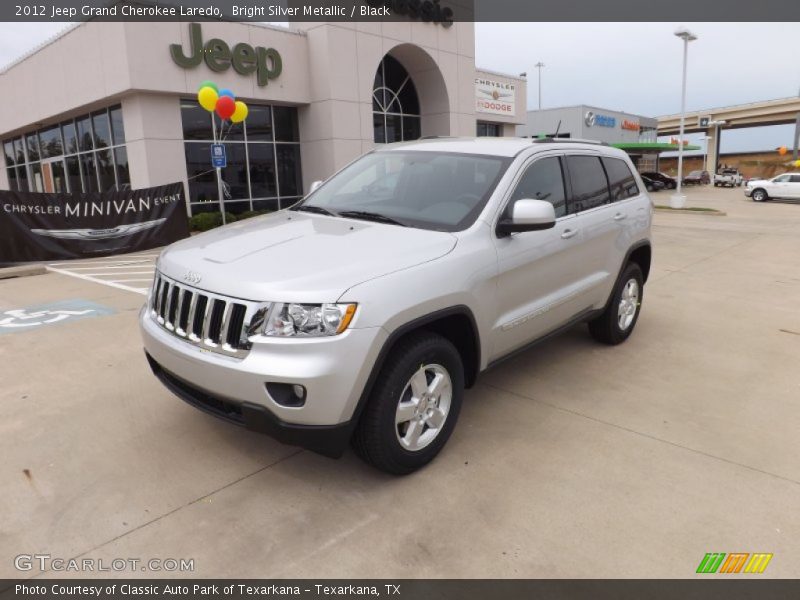 Bright Silver Metallic / Black 2012 Jeep Grand Cherokee Laredo