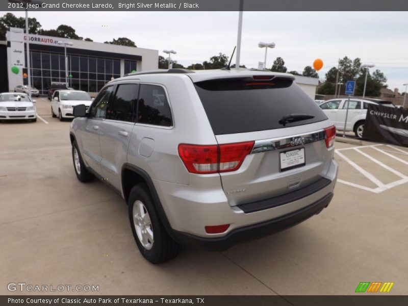 Bright Silver Metallic / Black 2012 Jeep Grand Cherokee Laredo