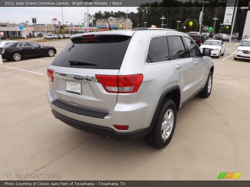 Bright Silver Metallic / Black 2012 Jeep Grand Cherokee Laredo