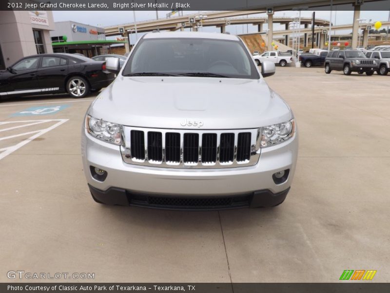 Bright Silver Metallic / Black 2012 Jeep Grand Cherokee Laredo