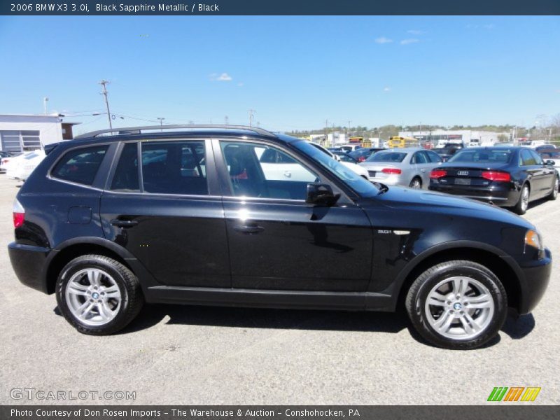Black Sapphire Metallic / Black 2006 BMW X3 3.0i