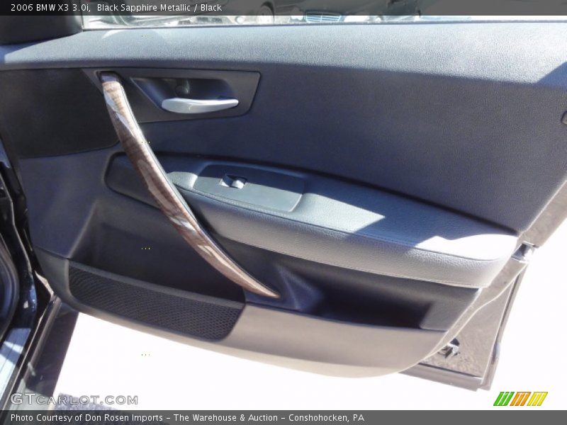 Black Sapphire Metallic / Black 2006 BMW X3 3.0i