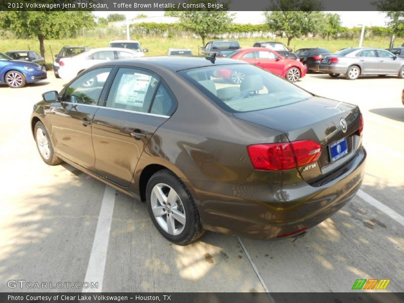 Toffee Brown Metallic / Cornsilk Beige 2012 Volkswagen Jetta TDI Sedan