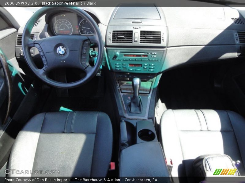 Black Sapphire Metallic / Black 2006 BMW X3 3.0i