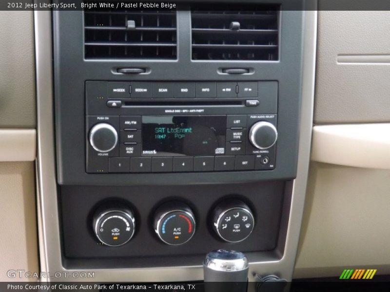 Bright White / Pastel Pebble Beige 2012 Jeep Liberty Sport