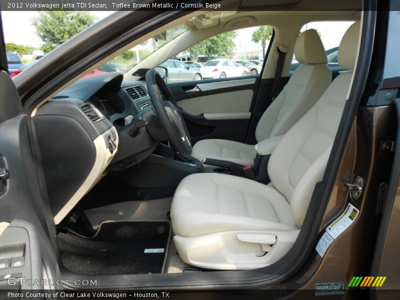 Toffee Brown Metallic / Cornsilk Beige 2012 Volkswagen Jetta TDI Sedan