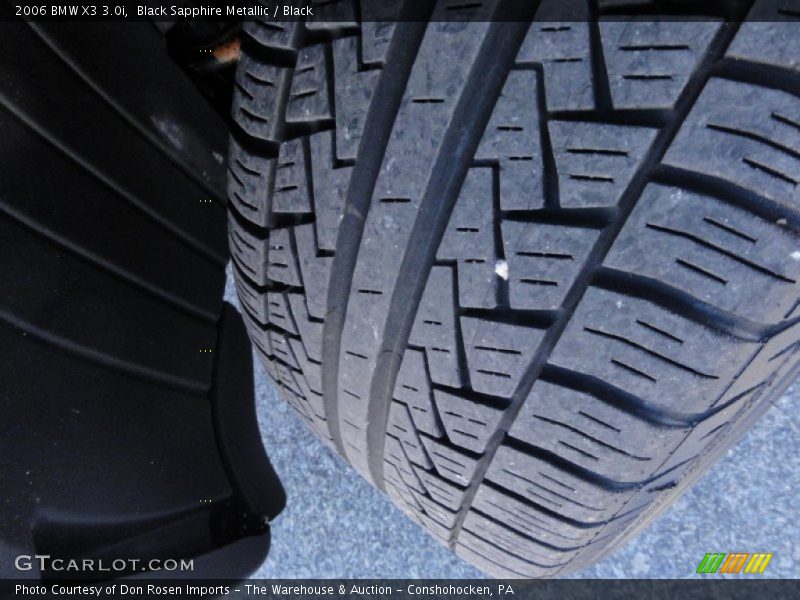 Black Sapphire Metallic / Black 2006 BMW X3 3.0i