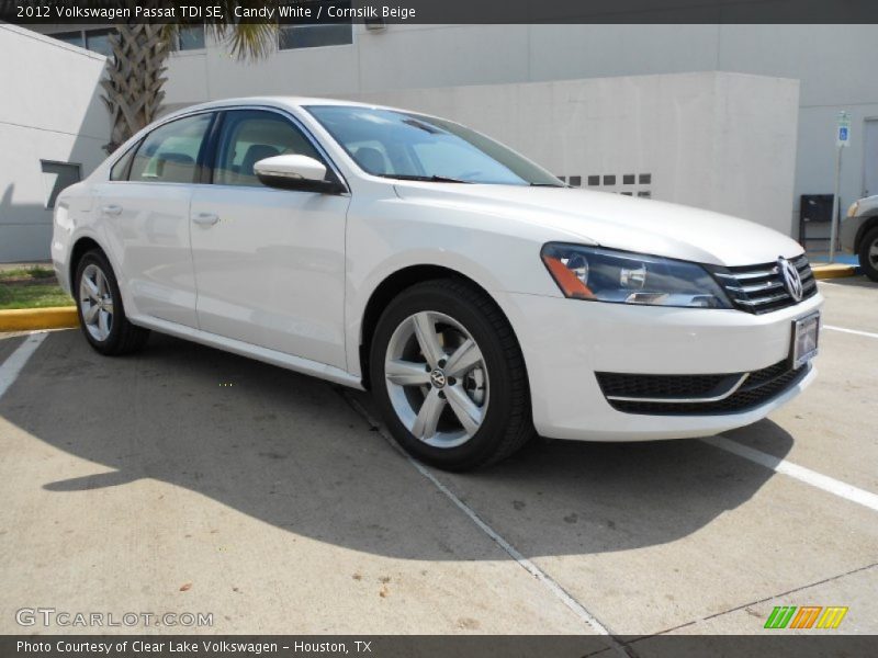 Candy White / Cornsilk Beige 2012 Volkswagen Passat TDI SE