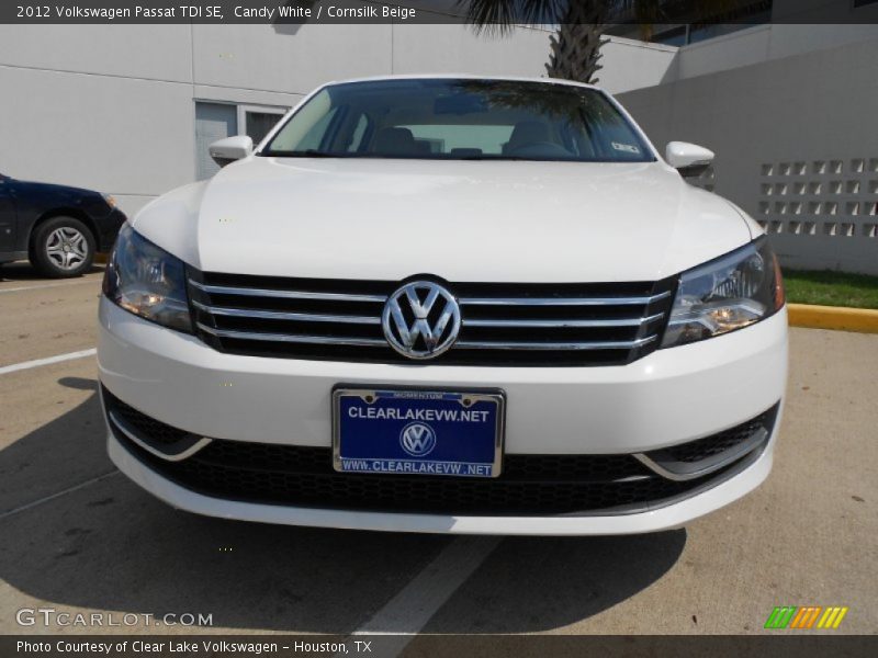 Candy White / Cornsilk Beige 2012 Volkswagen Passat TDI SE