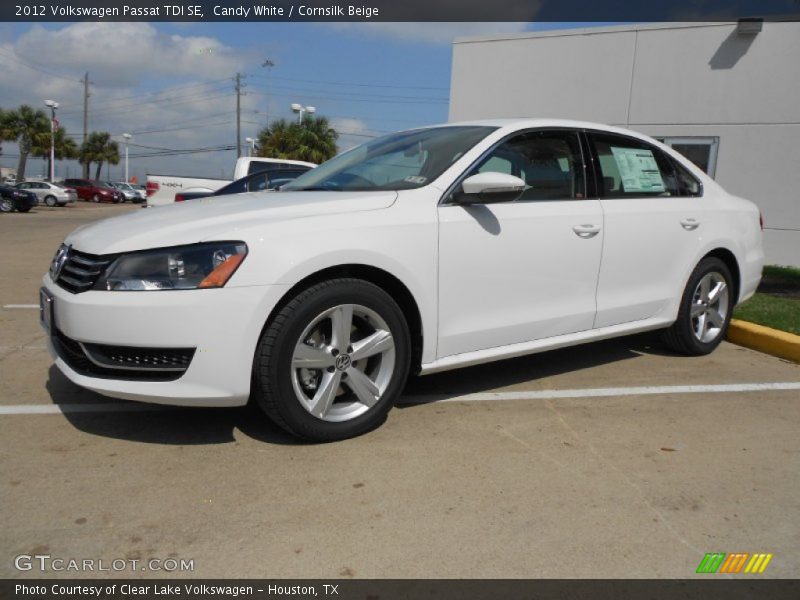 Candy White / Cornsilk Beige 2012 Volkswagen Passat TDI SE