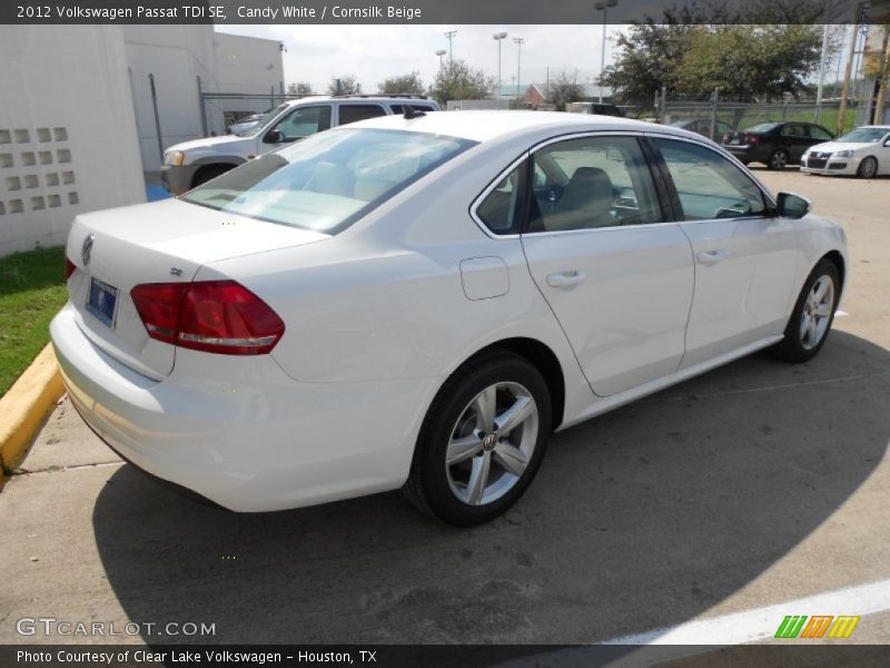 Candy White / Cornsilk Beige 2012 Volkswagen Passat TDI SE