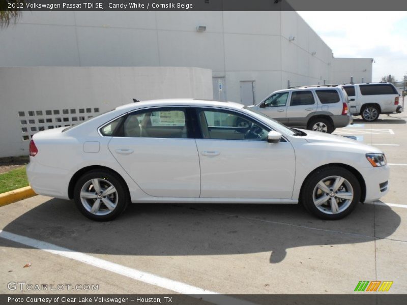 Candy White / Cornsilk Beige 2012 Volkswagen Passat TDI SE