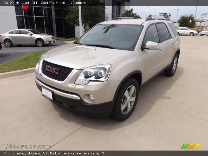 Gold Mist Metallic / Cashmere 2012 GMC Acadia SLT