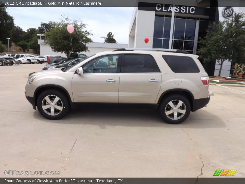 Gold Mist Metallic / Cashmere 2012 GMC Acadia SLT