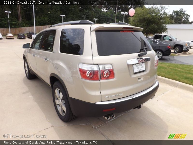 Gold Mist Metallic / Cashmere 2012 GMC Acadia SLT
