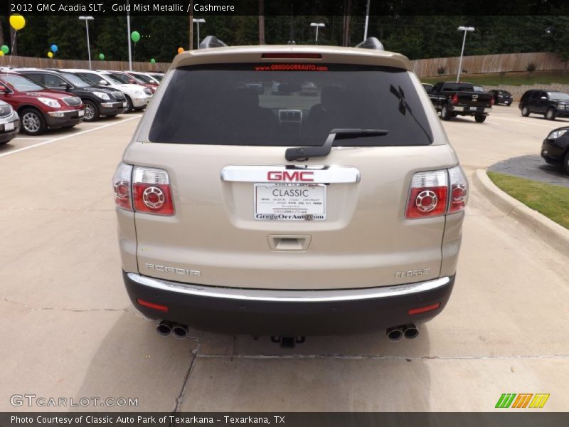 Gold Mist Metallic / Cashmere 2012 GMC Acadia SLT